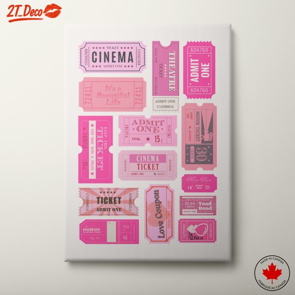 Colorful Ticket Stub Art Collection