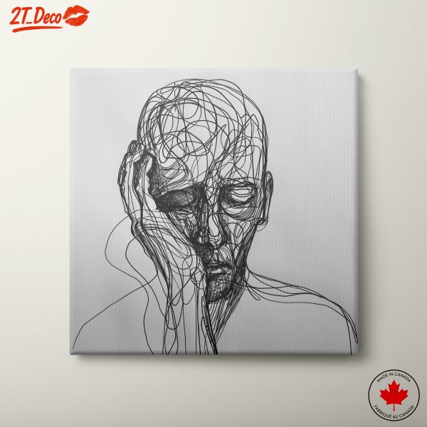Abstract Human Figure in Wire Art