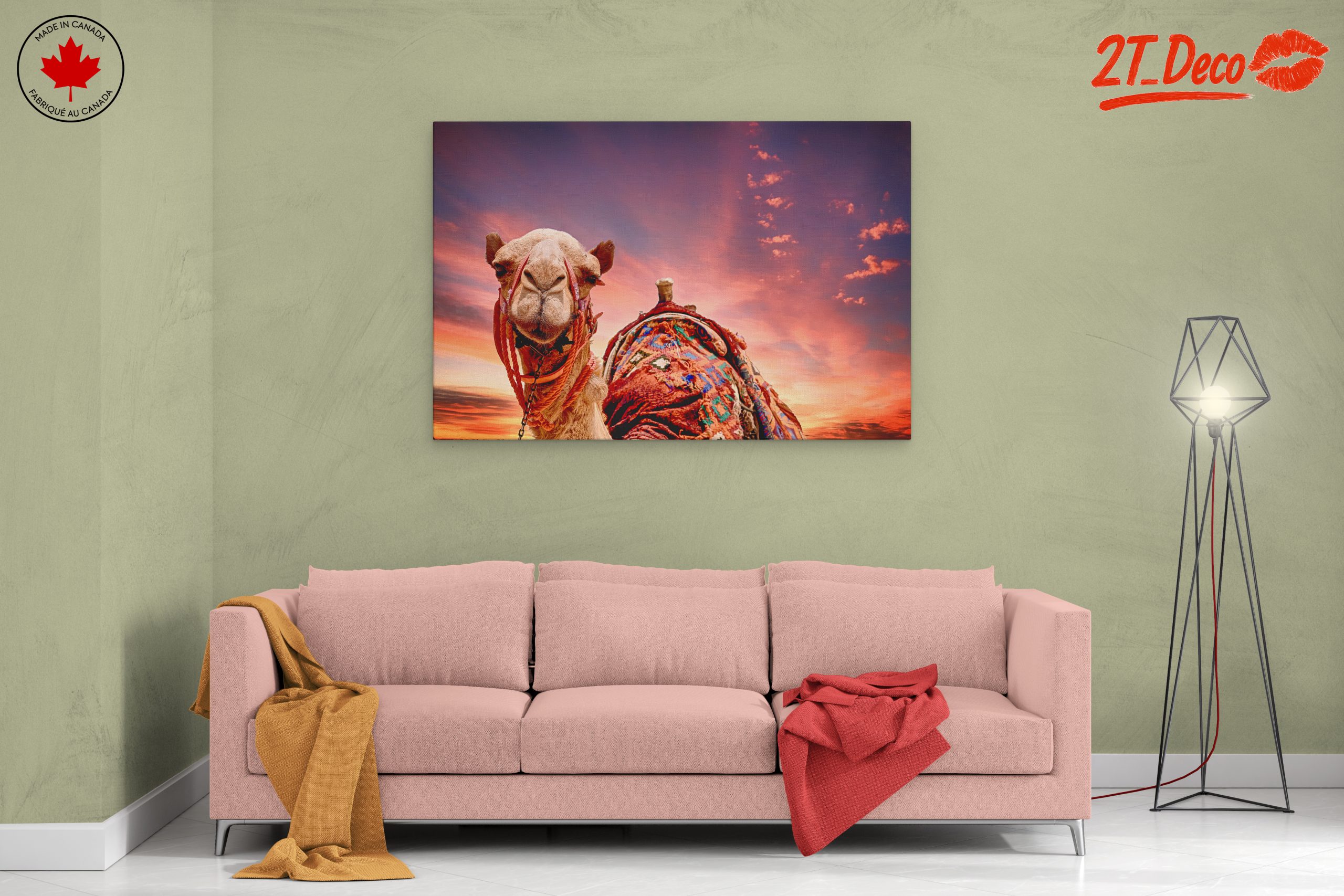 Camel Portrait Against a Desert Sunset - Image 2