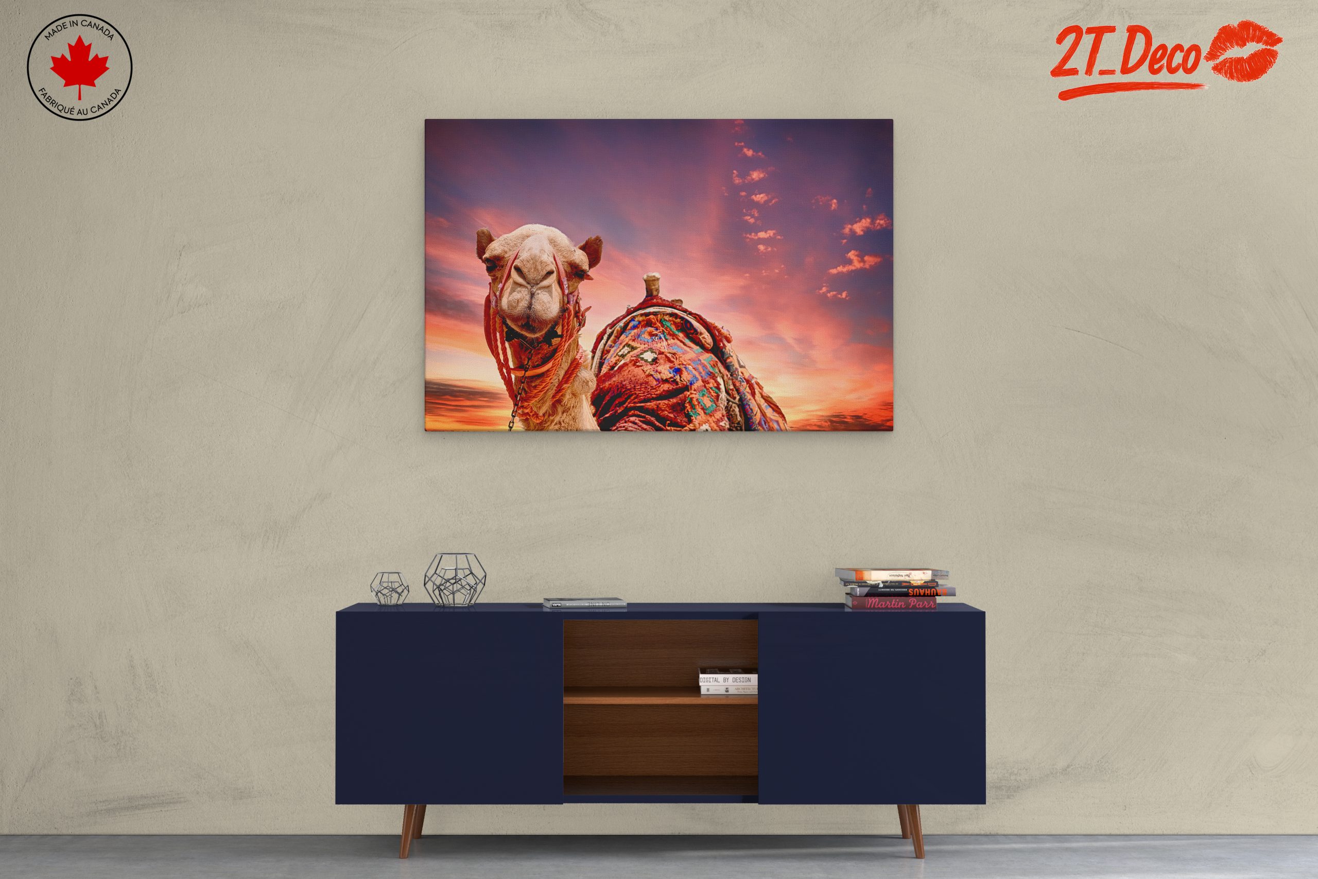 Camel Portrait Against a Desert Sunset - Image 3