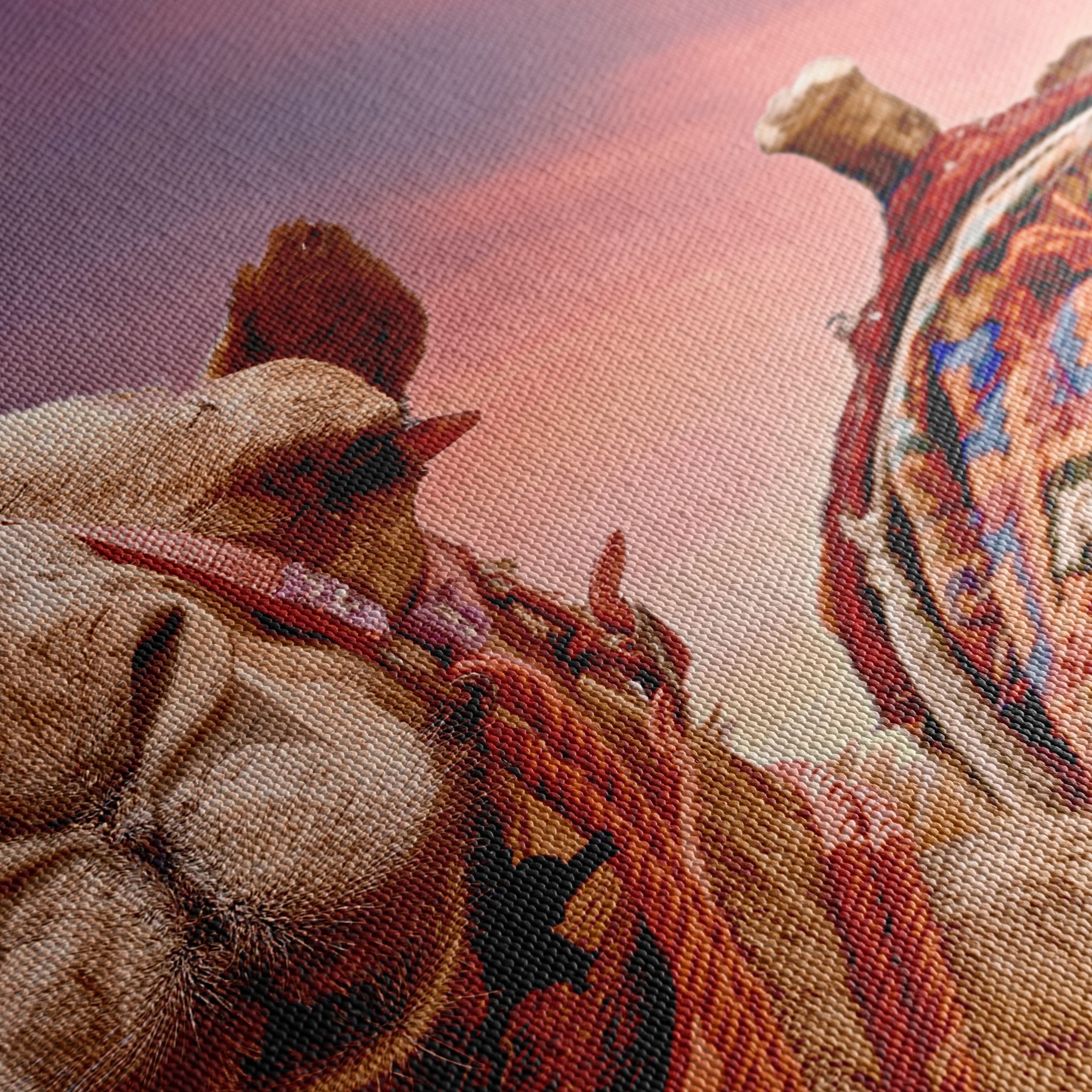 Camel Portrait Against a Desert Sunset - Image 5