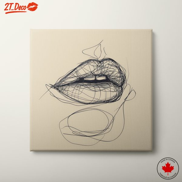 Minimalist Contemporary Portrait of Lips