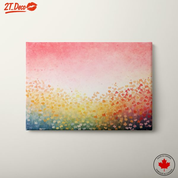 Vibrant Floral Abstract Landscape