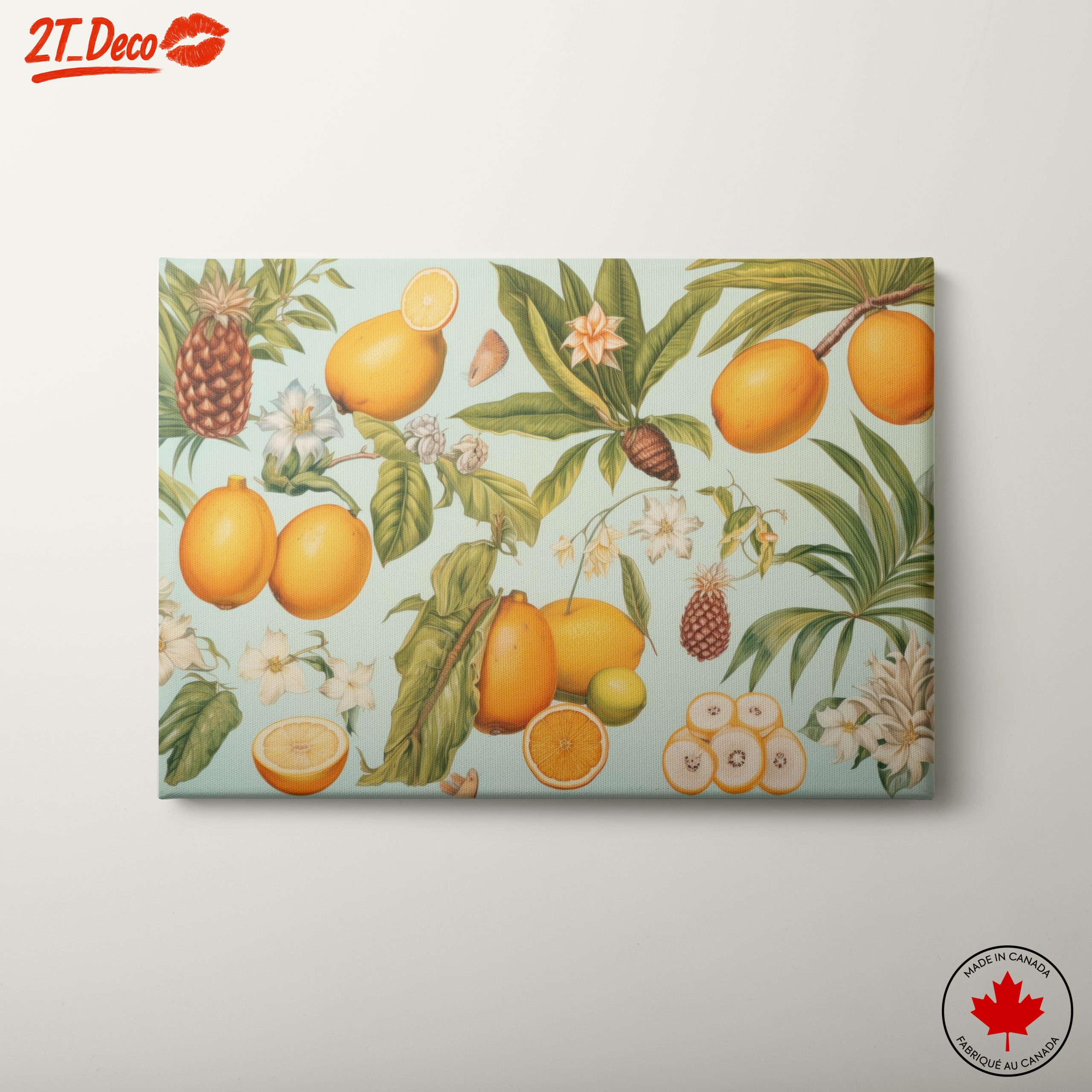 Vibrant Abstract Fruit Art Composition