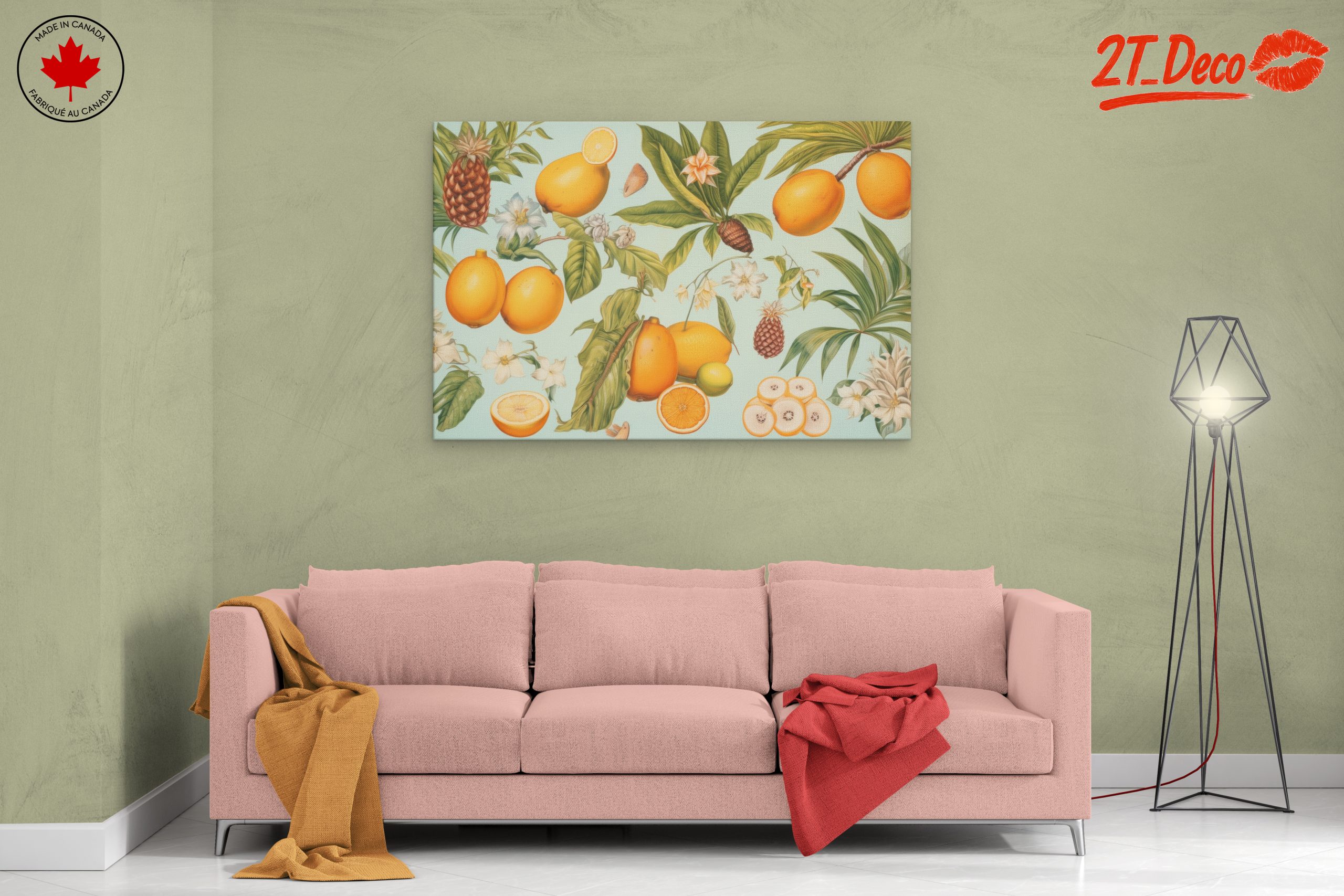 Vibrant Abstract Fruit Art Composition - Image 2
