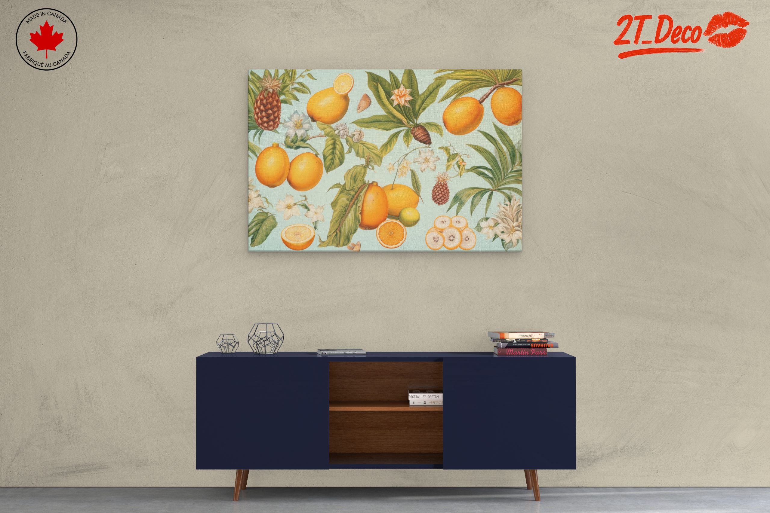 Vibrant Abstract Fruit Art Composition - Image 3