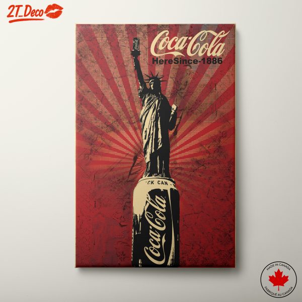 Coca-Cola Vintage Art Featuring Statue of Liberty