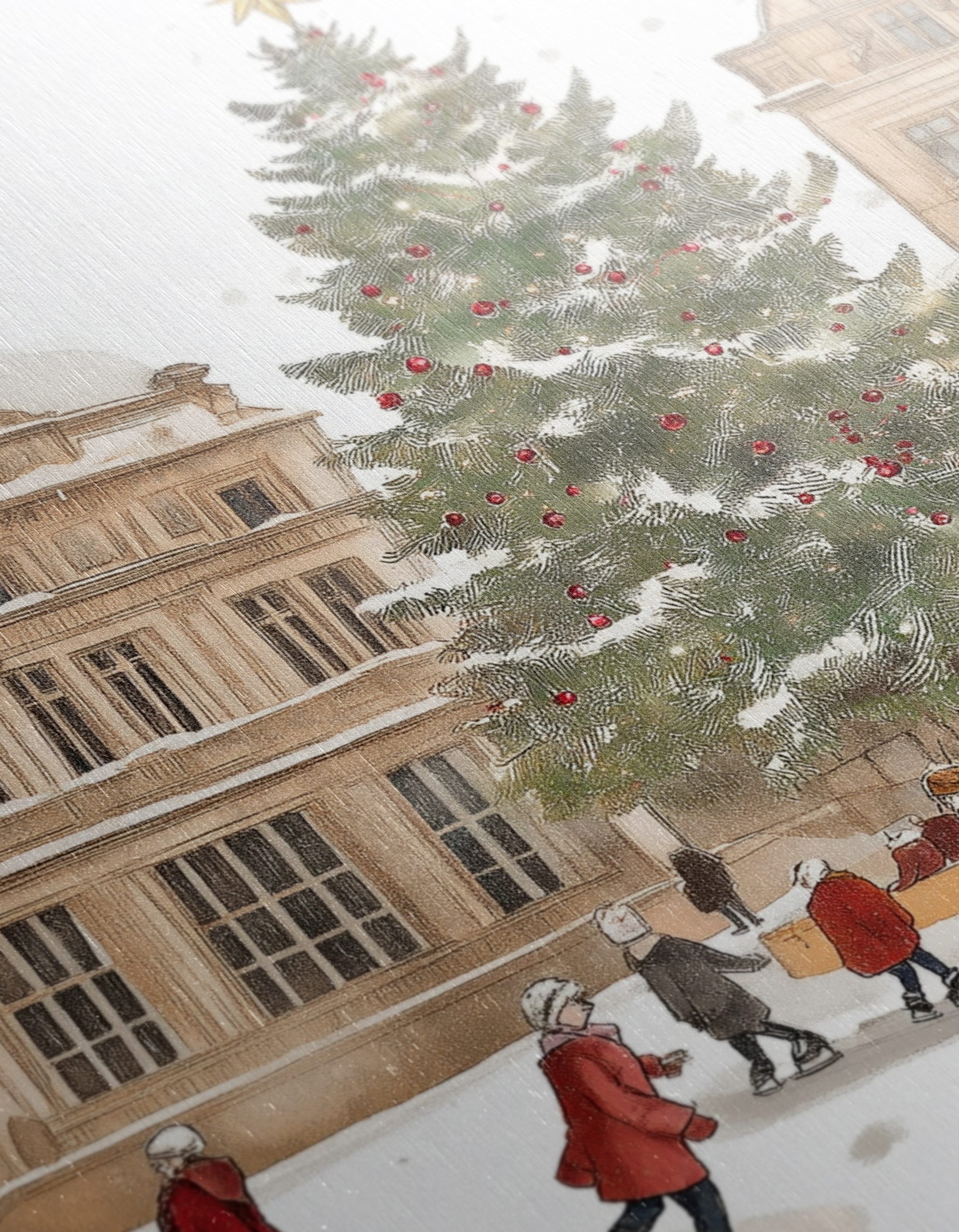 Festive Winter Scene with Christmas Tree - Image 12