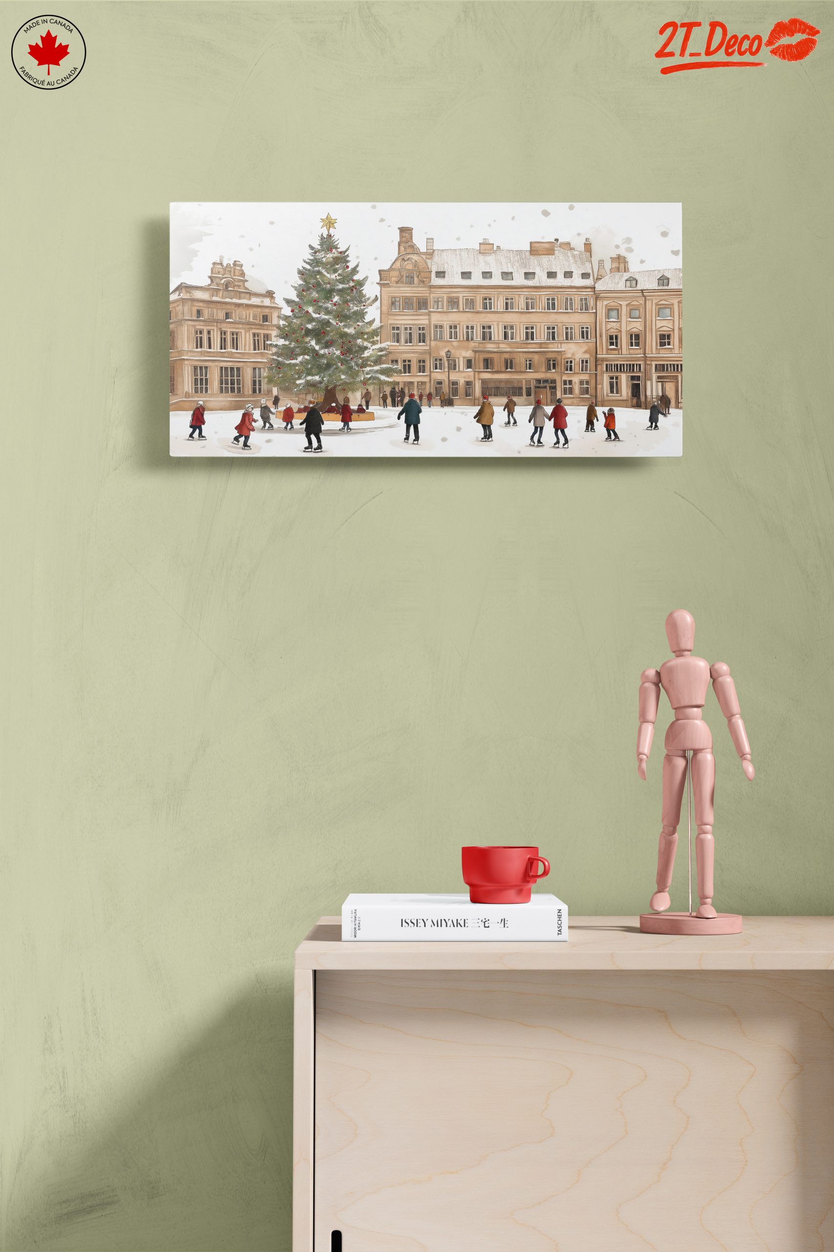 Festive Winter Scene with Christmas Tree - Image 14