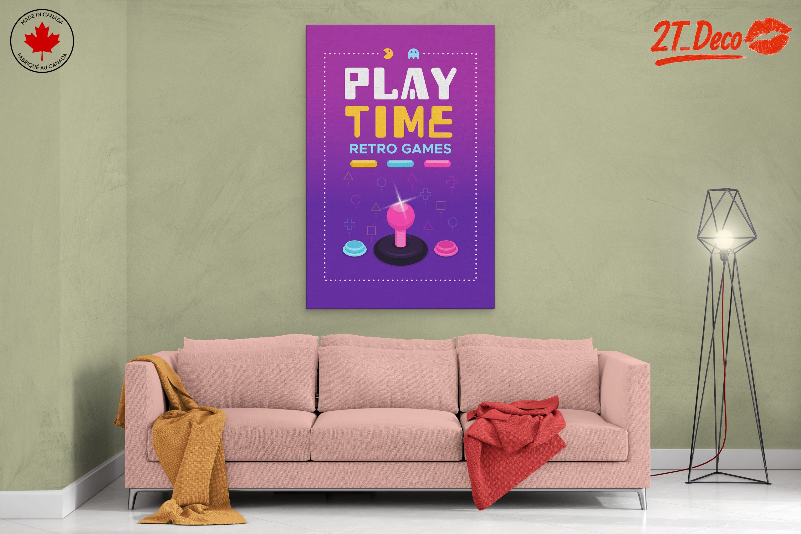 Play Time Retro Gaming Artwork - Image 2