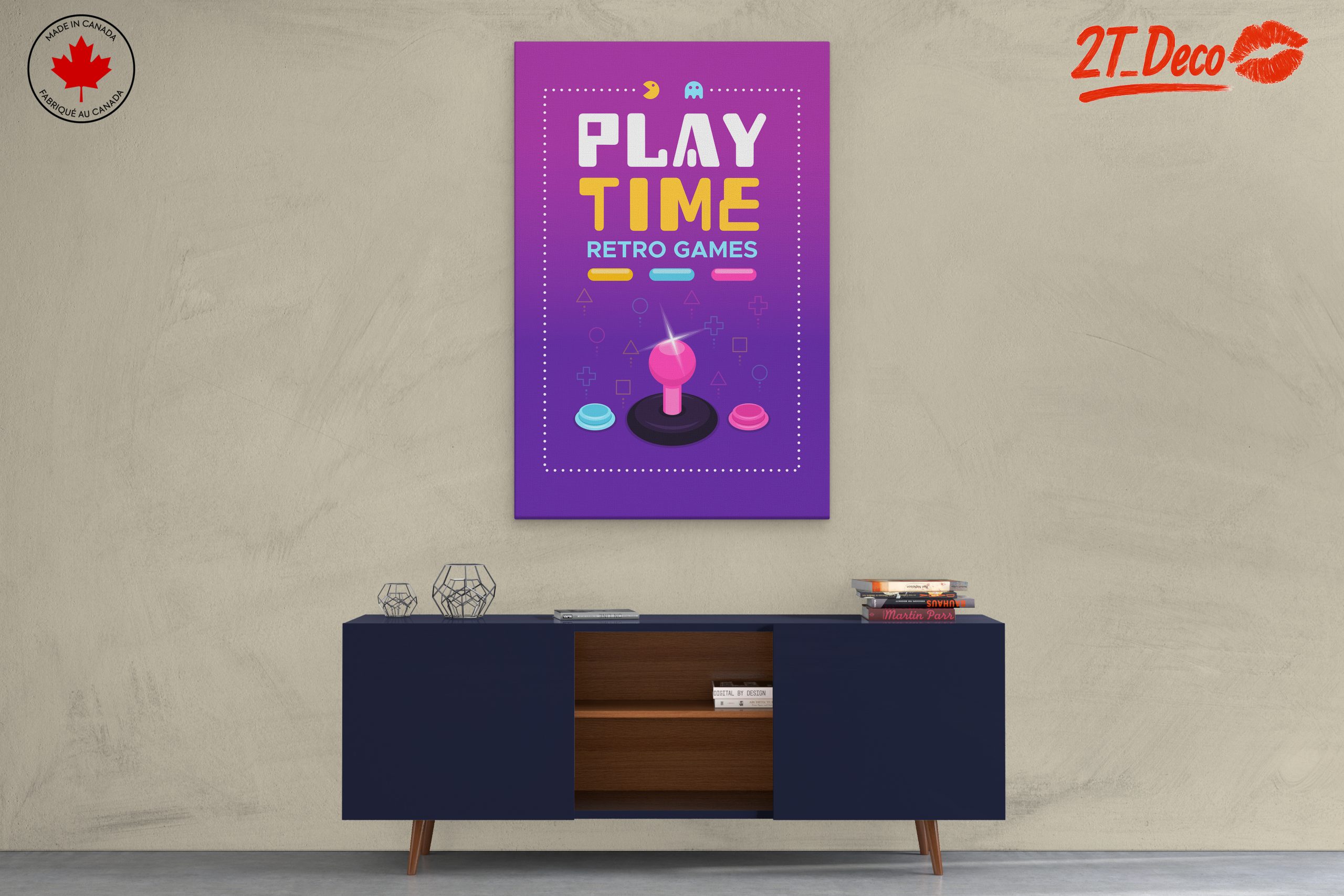 Play Time Retro Gaming Artwork - Image 3