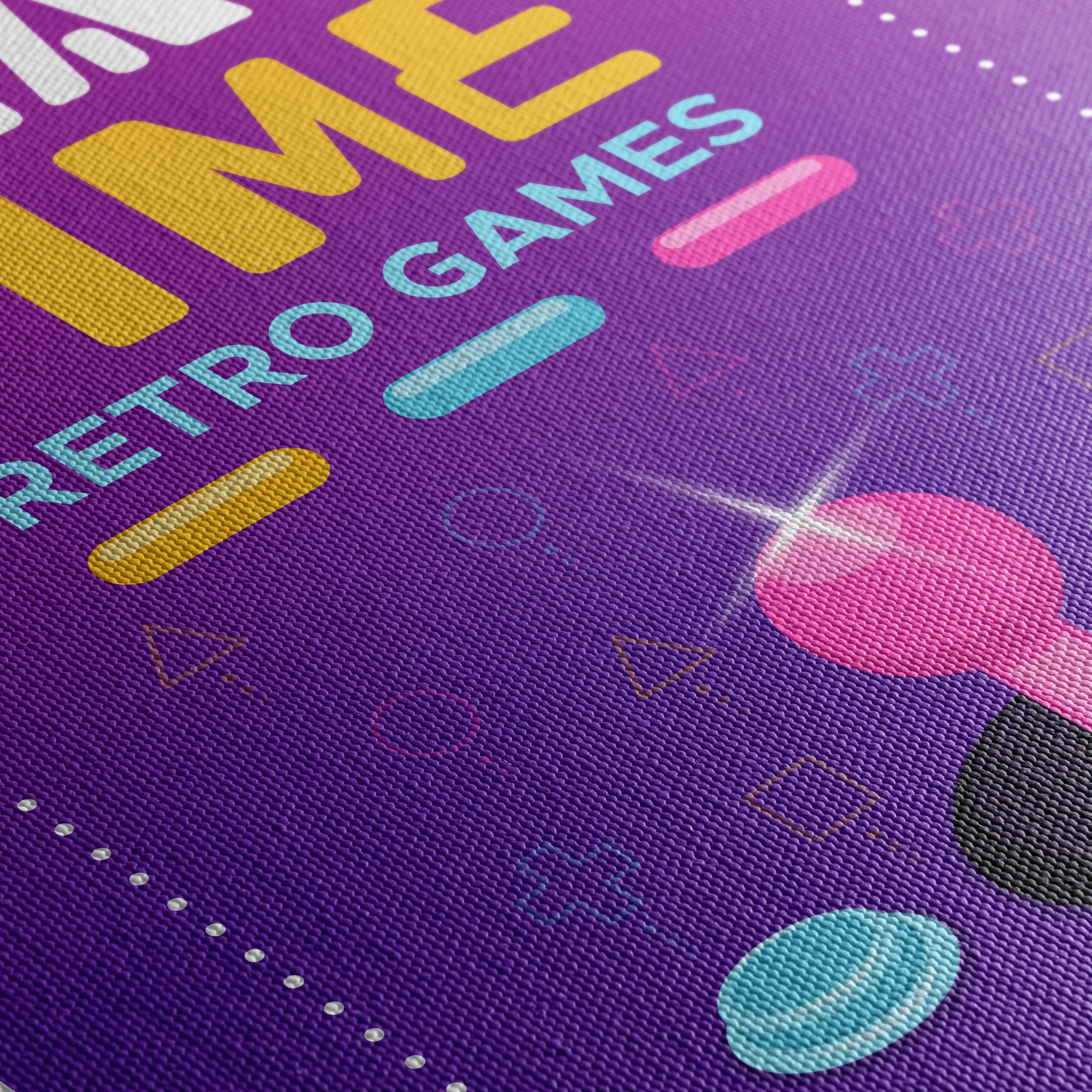 Play Time Retro Gaming Artwork - Image 5