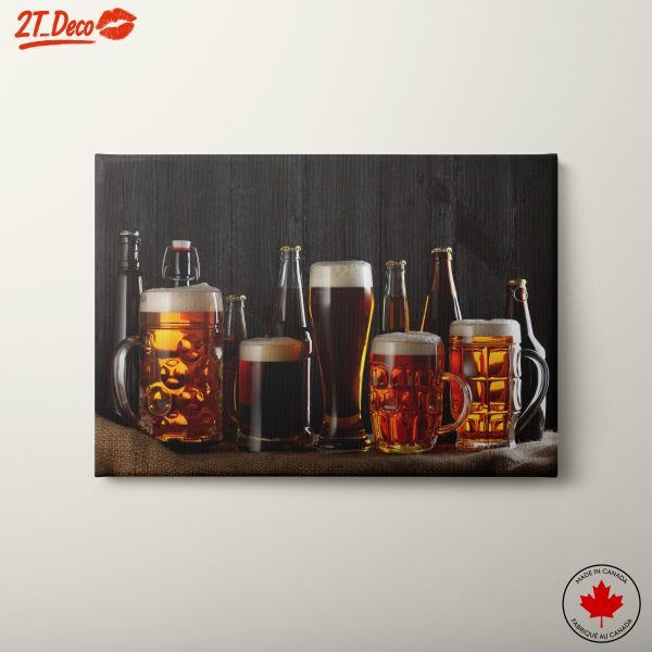 Variety of Beer Bottles and Mugs