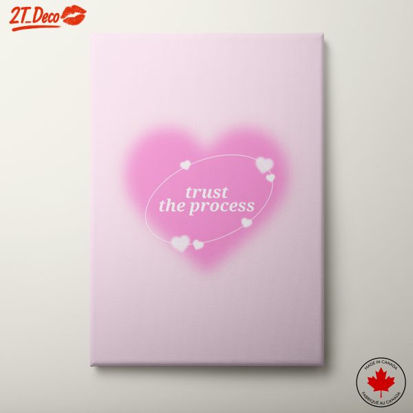 Inspirational Quote Art with Hearts