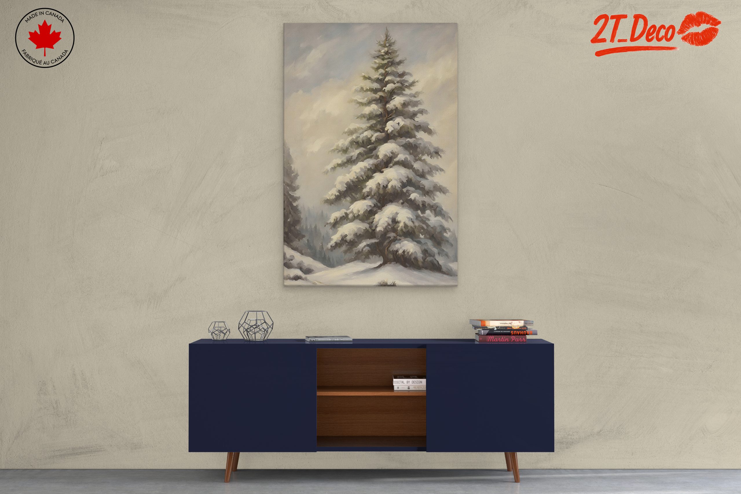 Snowy Evergreen Tree in Nature - Image 3