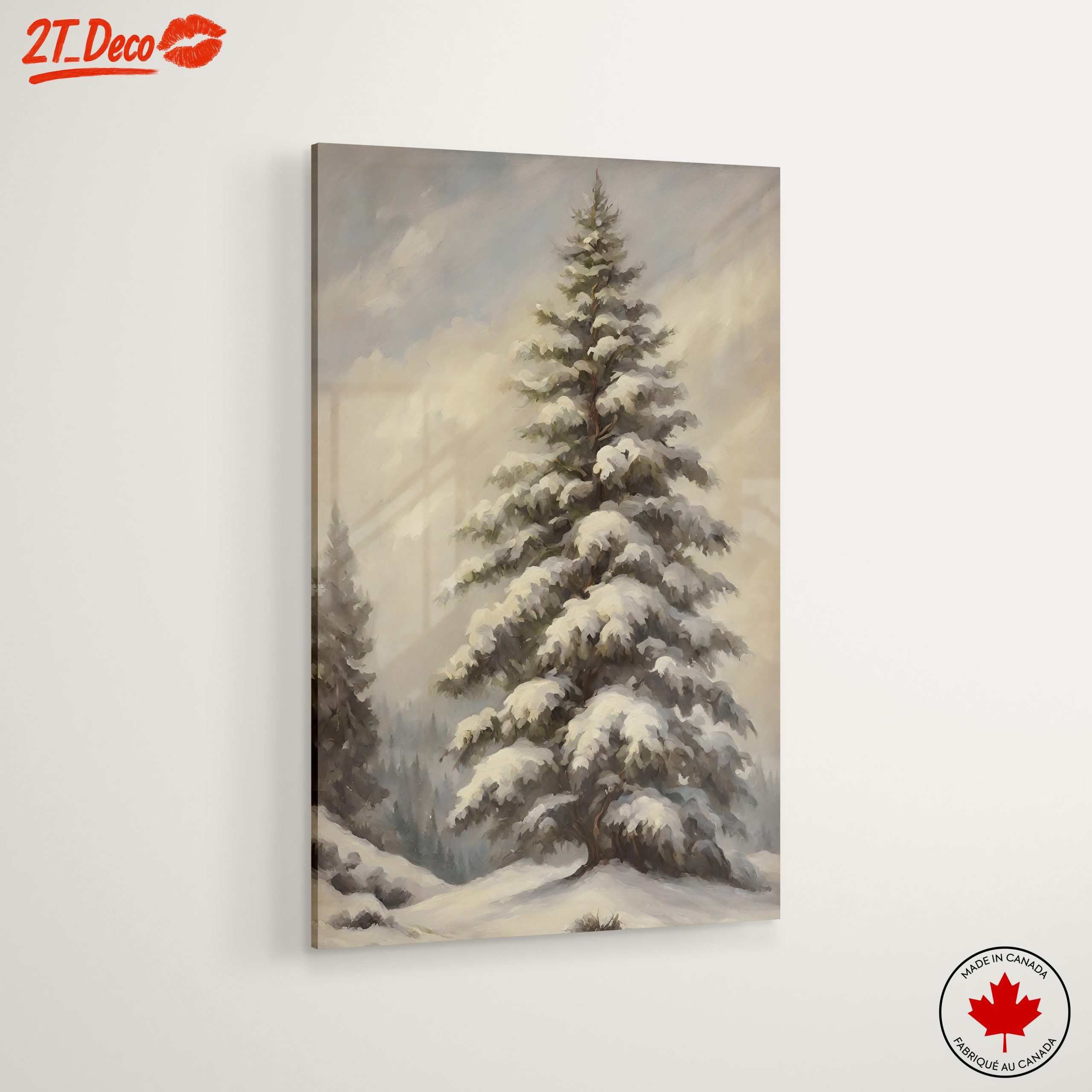 Snowy Evergreen Tree in Nature - Image 6