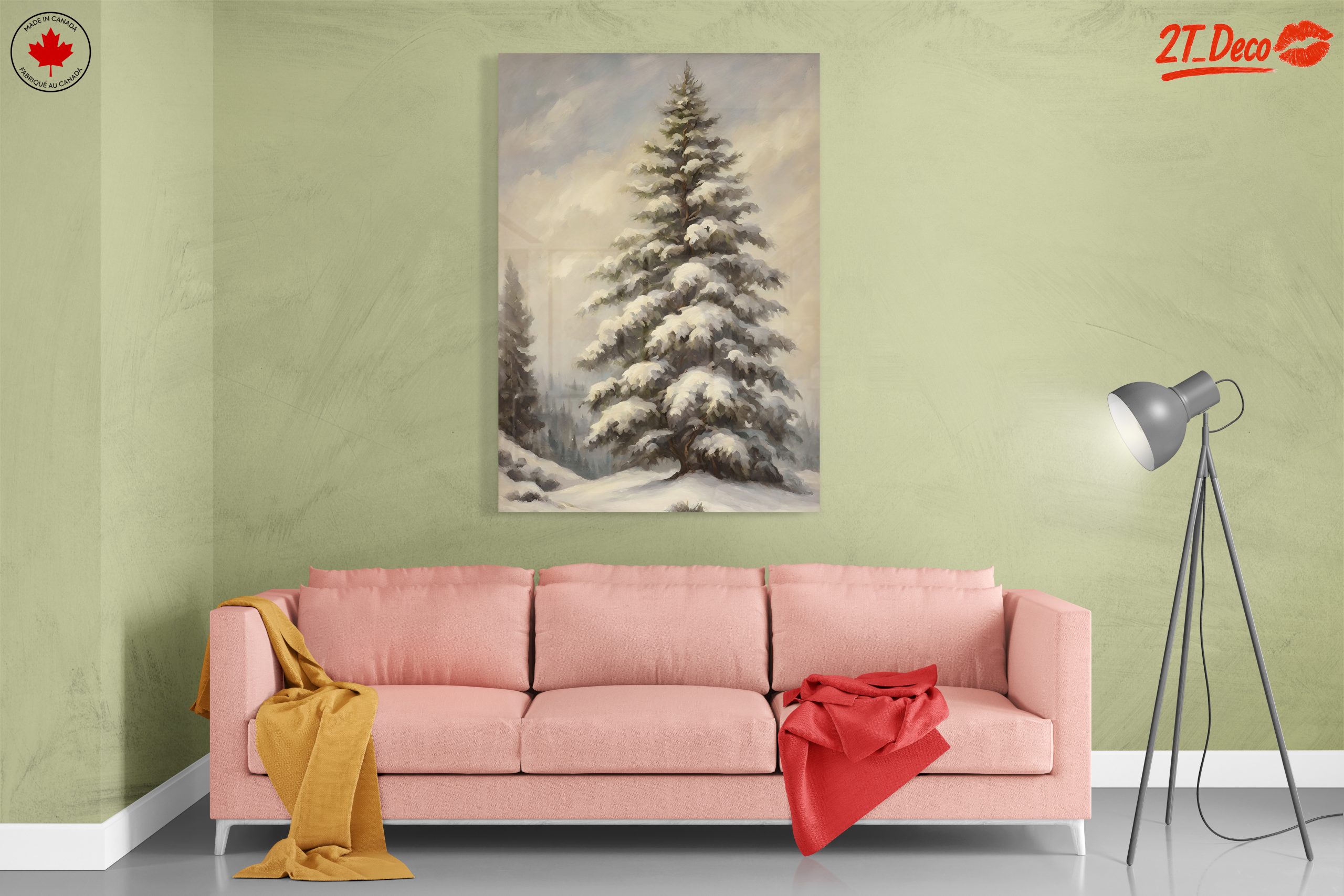 Snowy Evergreen Tree in Nature - Image 7