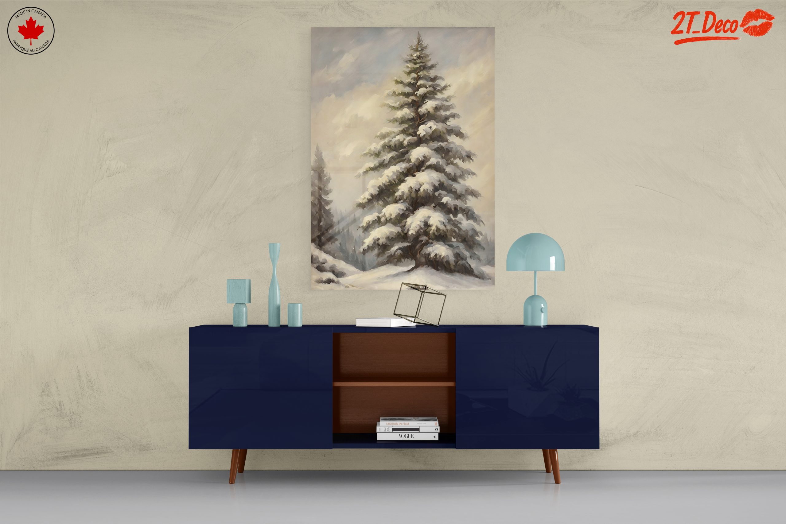 Snowy Evergreen Tree in Nature - Image 8