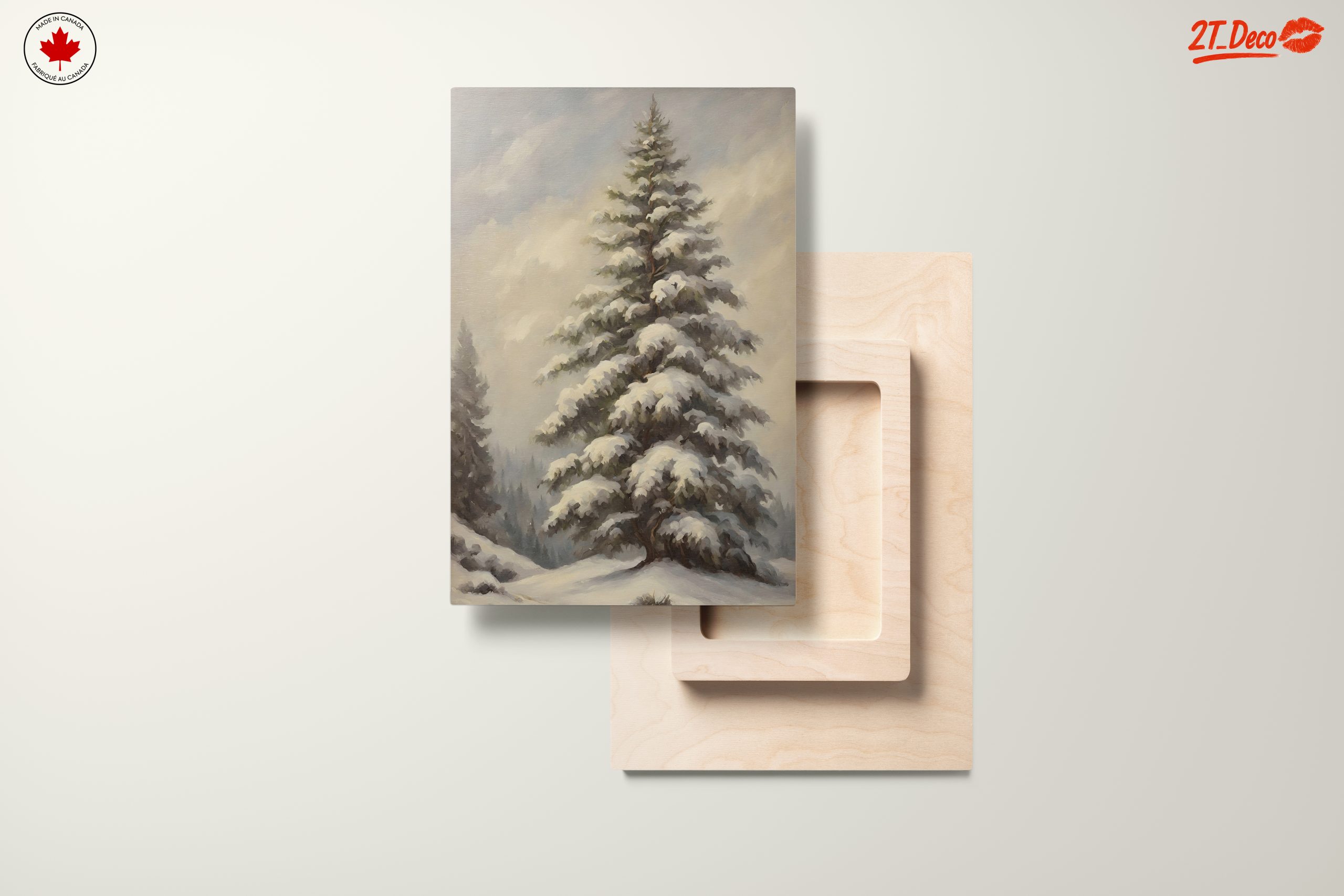 Snowy Evergreen Tree in Nature - Image 11