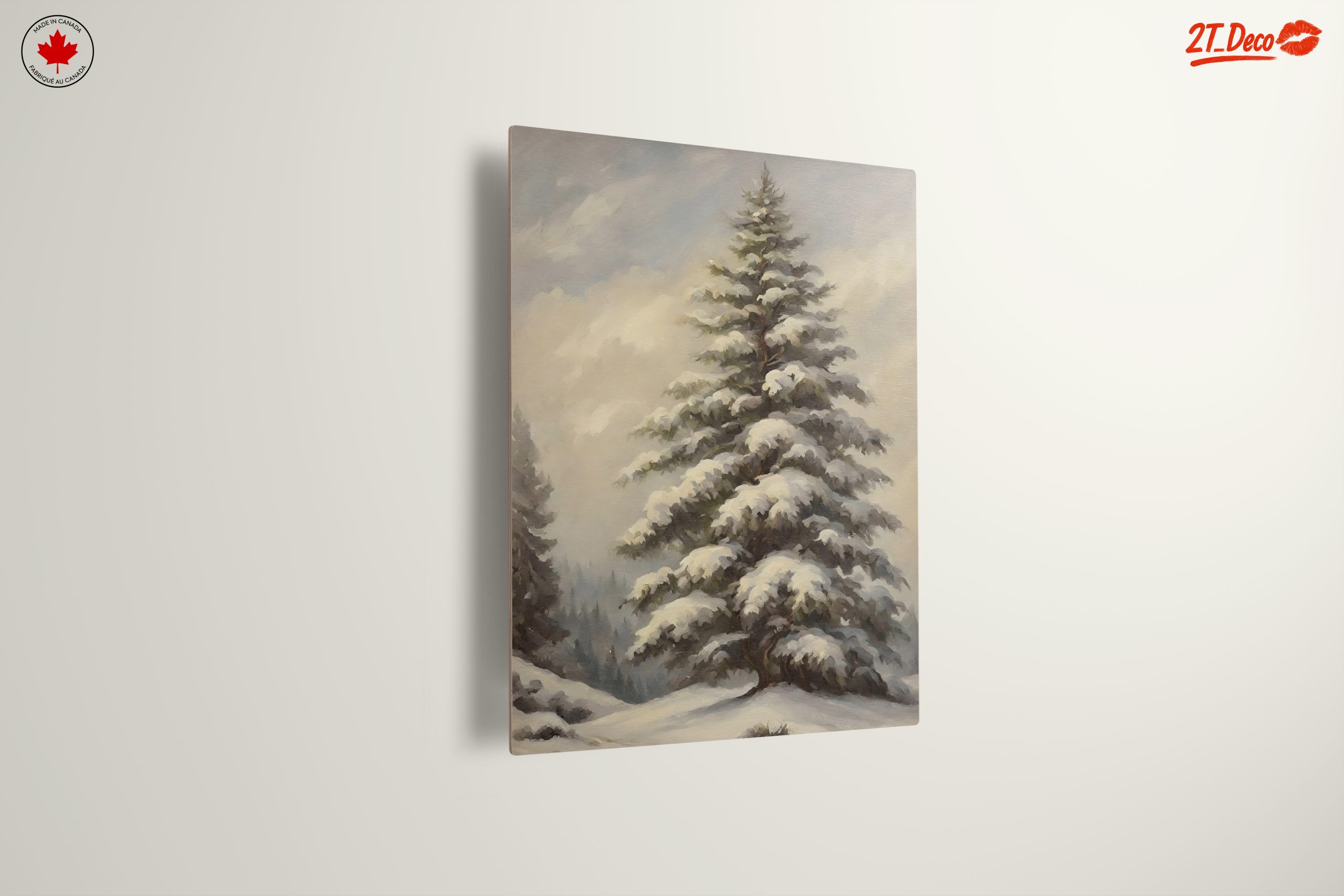 Snowy Evergreen Tree in Nature - Image 13
