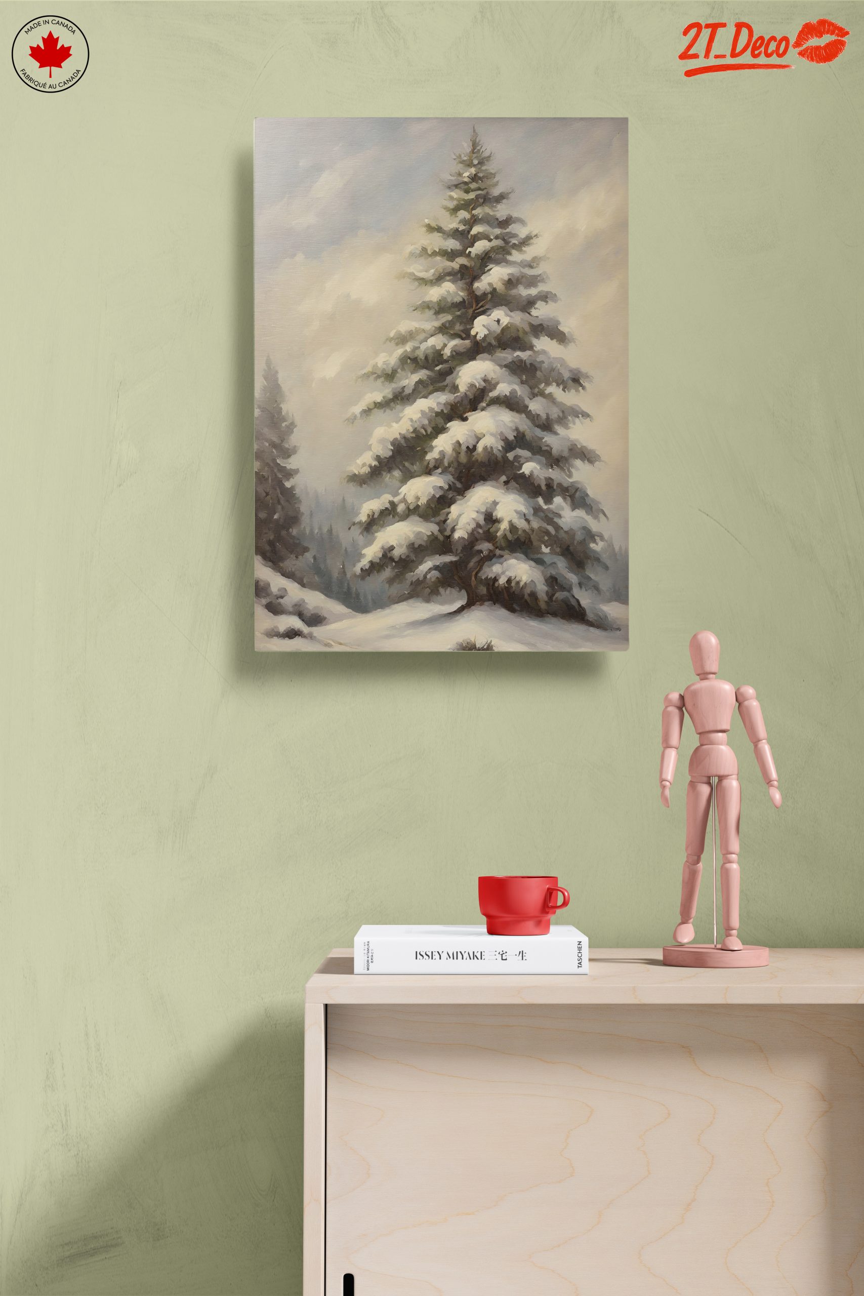 Snowy Evergreen Tree in Nature - Image 14