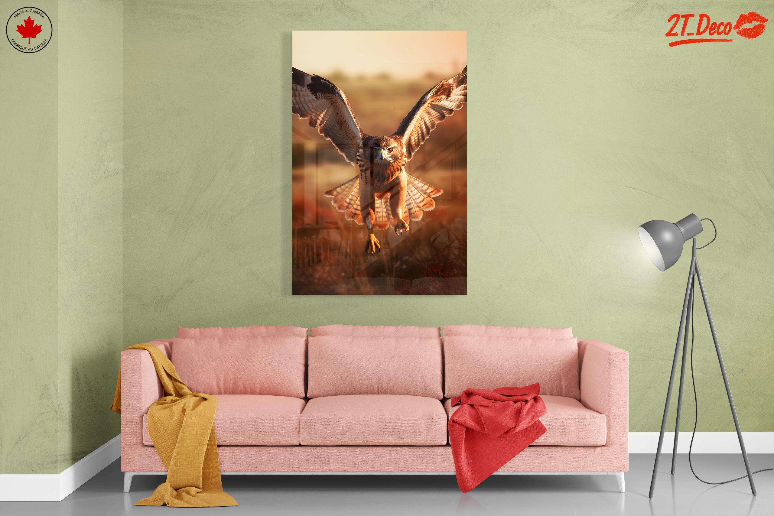 Majestic Eagle in Flight Wall Art 2 - Image 7