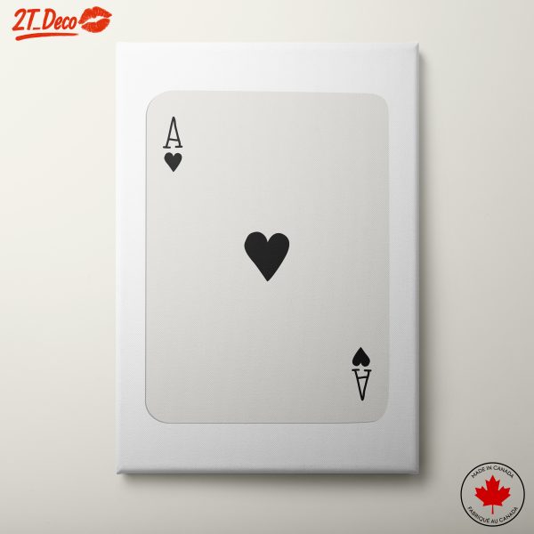 Ace of Hearts Playing Card Art 21