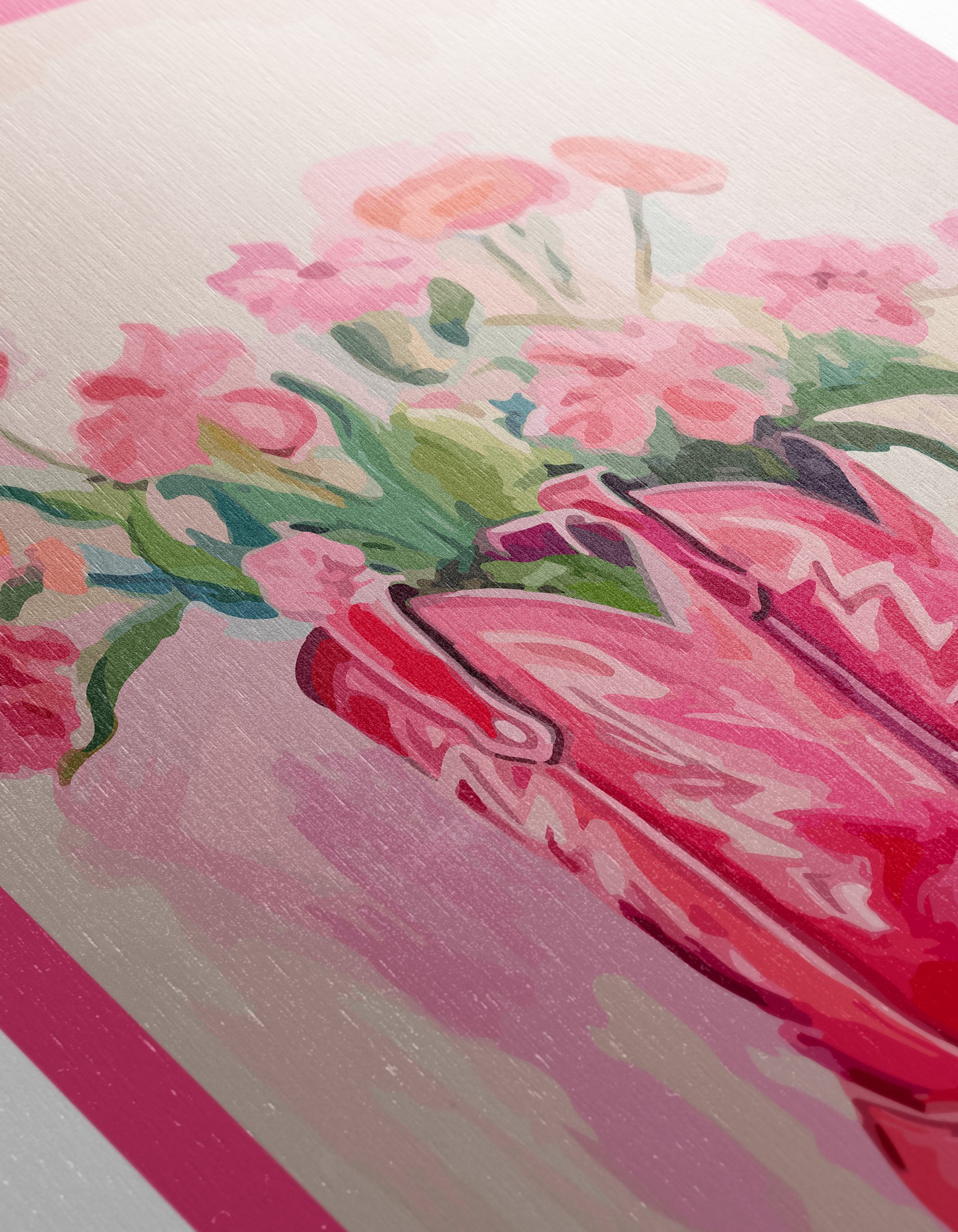 Pink Cowboy Boots with Floral Arrangement - Image 12