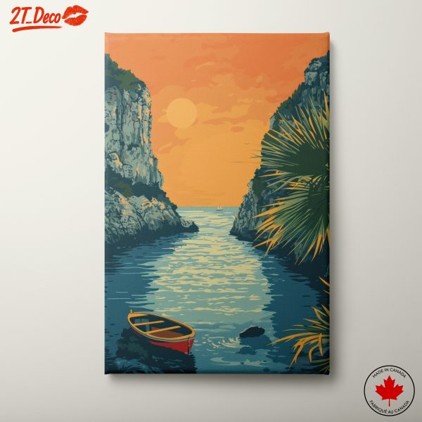 Serene Adventure Landscape with Boat