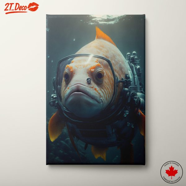 Astronaut Fish in Underwater Scene