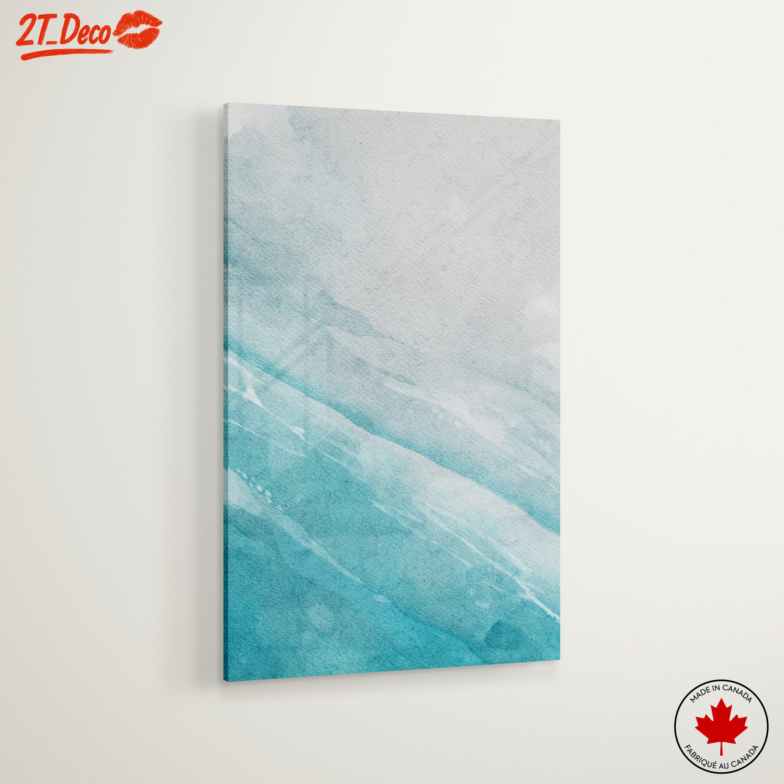 Blue Abstract Watercolor Artwork - Image 6
