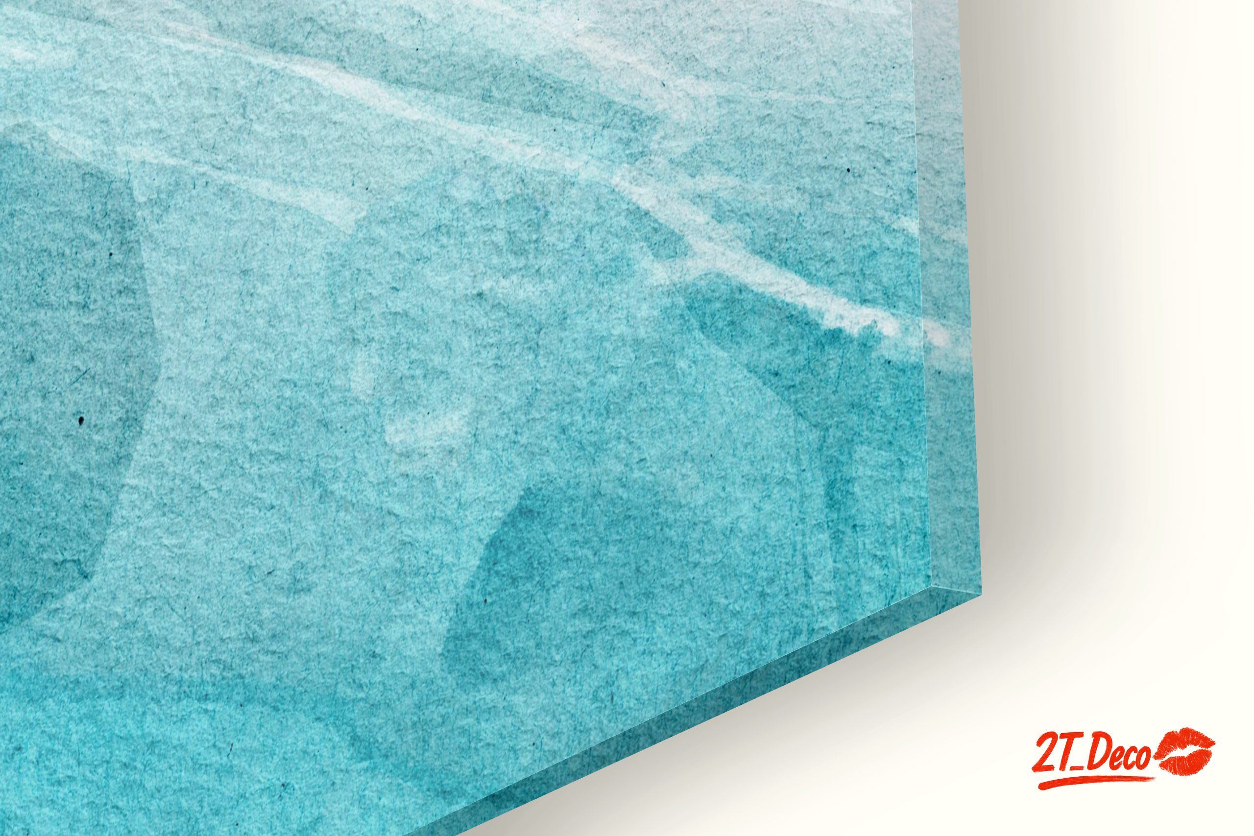 Blue Abstract Watercolor Artwork - Image 9