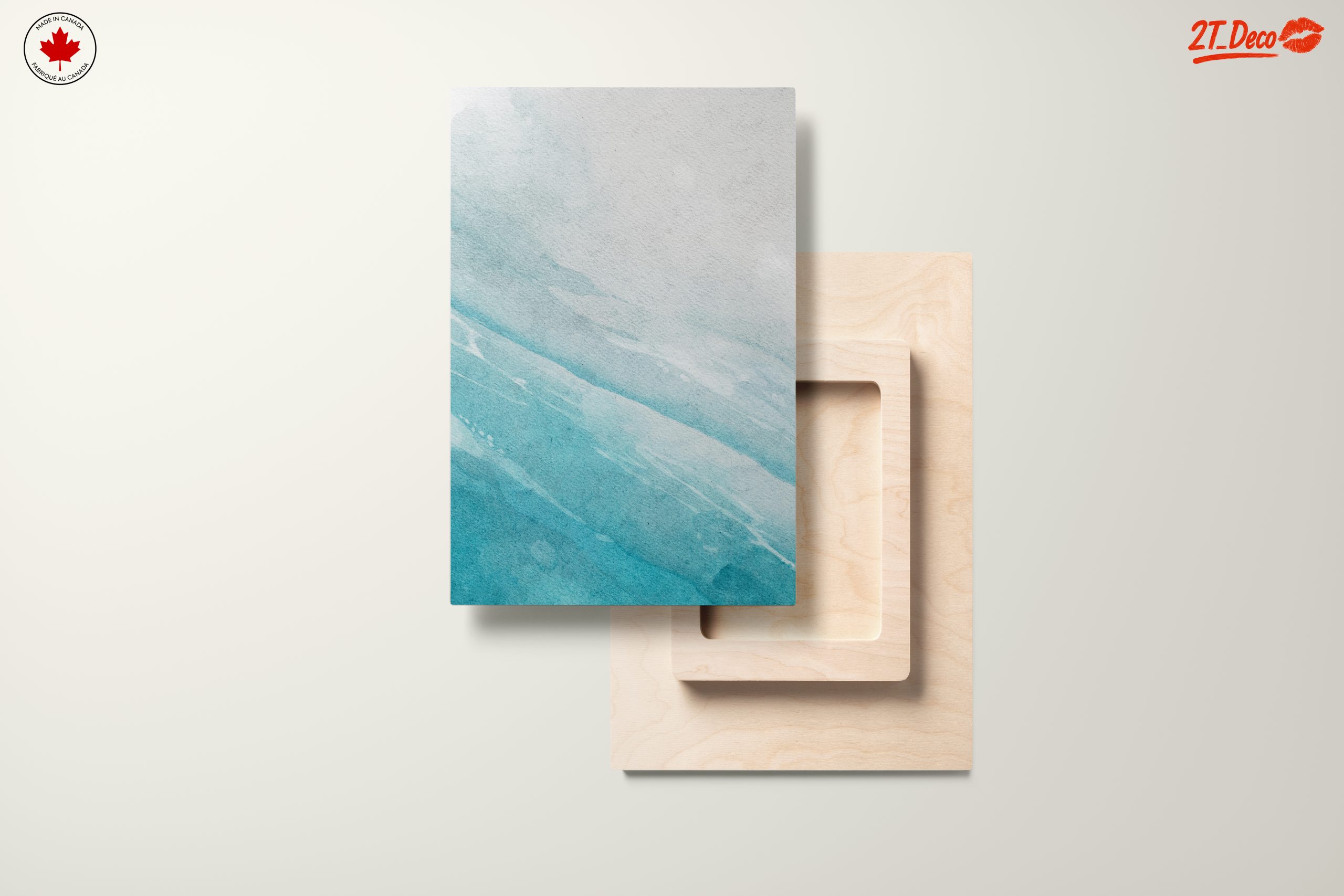 Blue Abstract Watercolor Artwork - Image 11