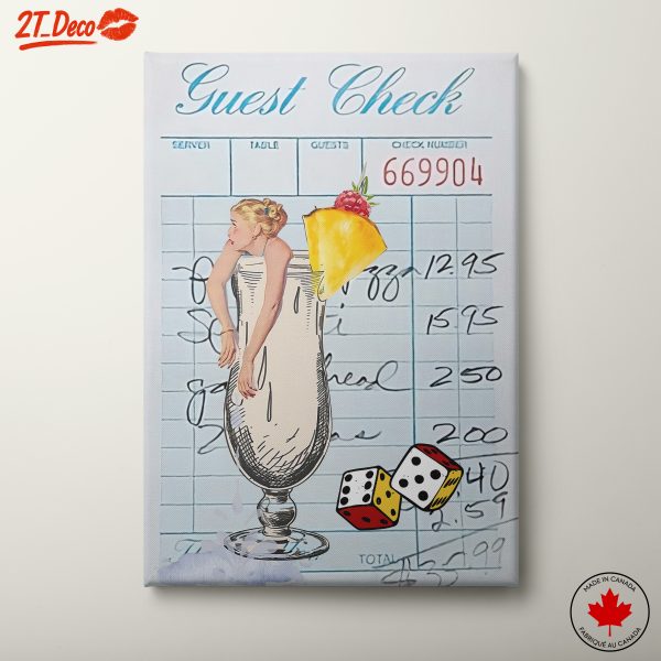 Vintage Cocktail Illustration with Playful Animals
