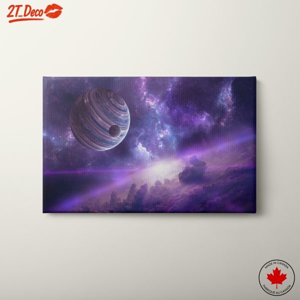 Majestic Cosmic Landscape with Planets