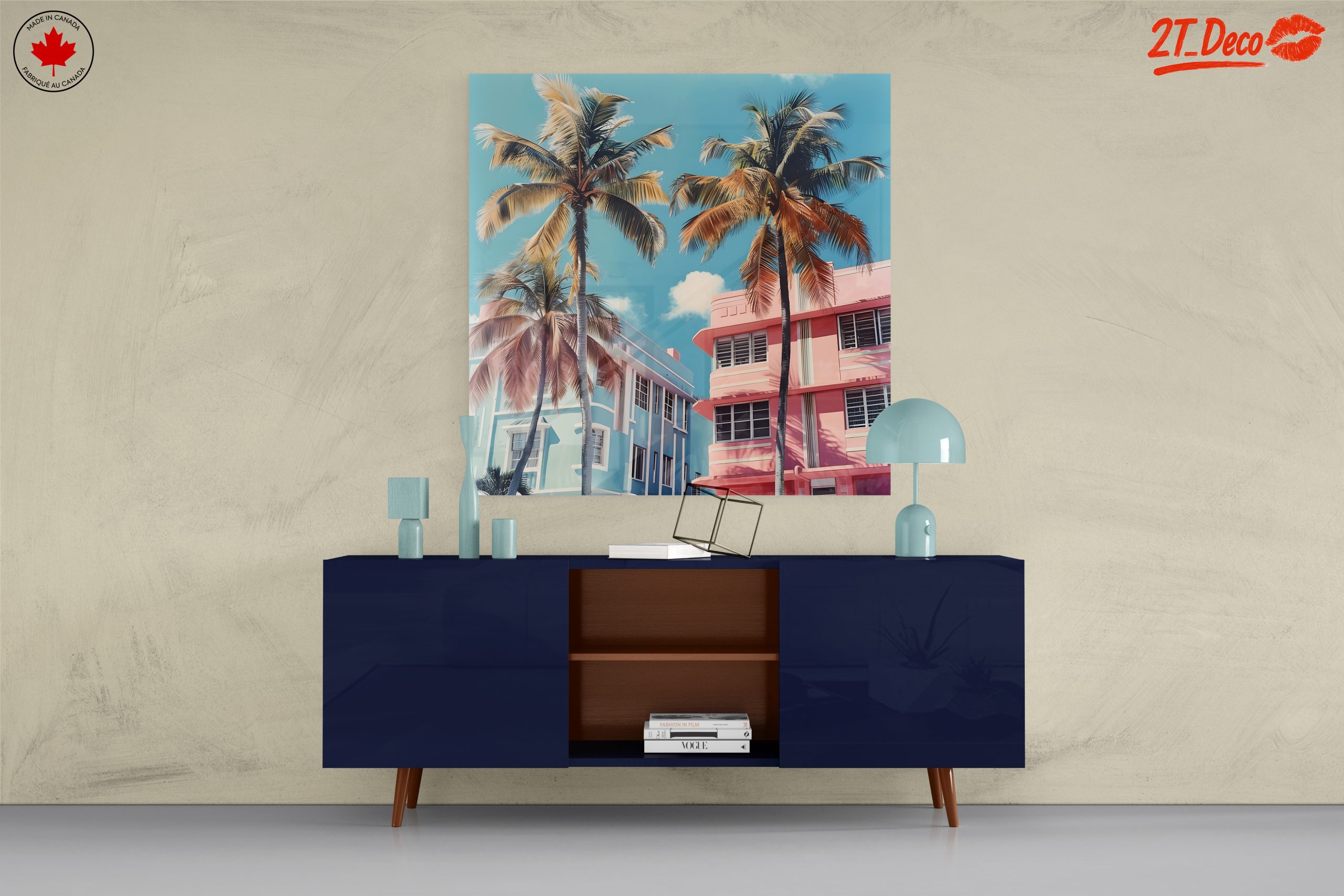 Vibrant Tropical Landscape with Palm Trees - Image 8