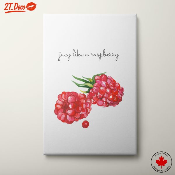 Watercolor Raspberries Art