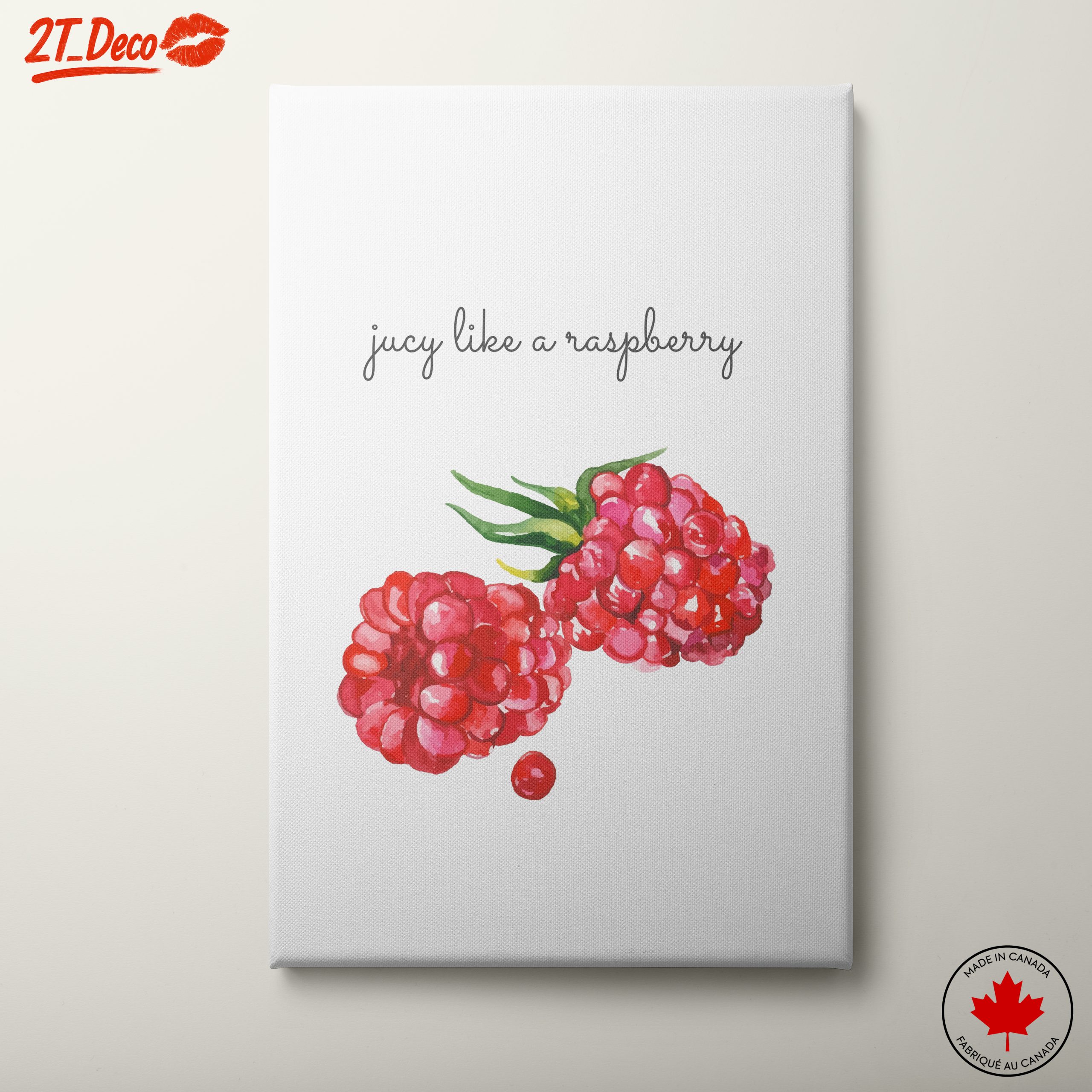 Watercolor Raspberries Art