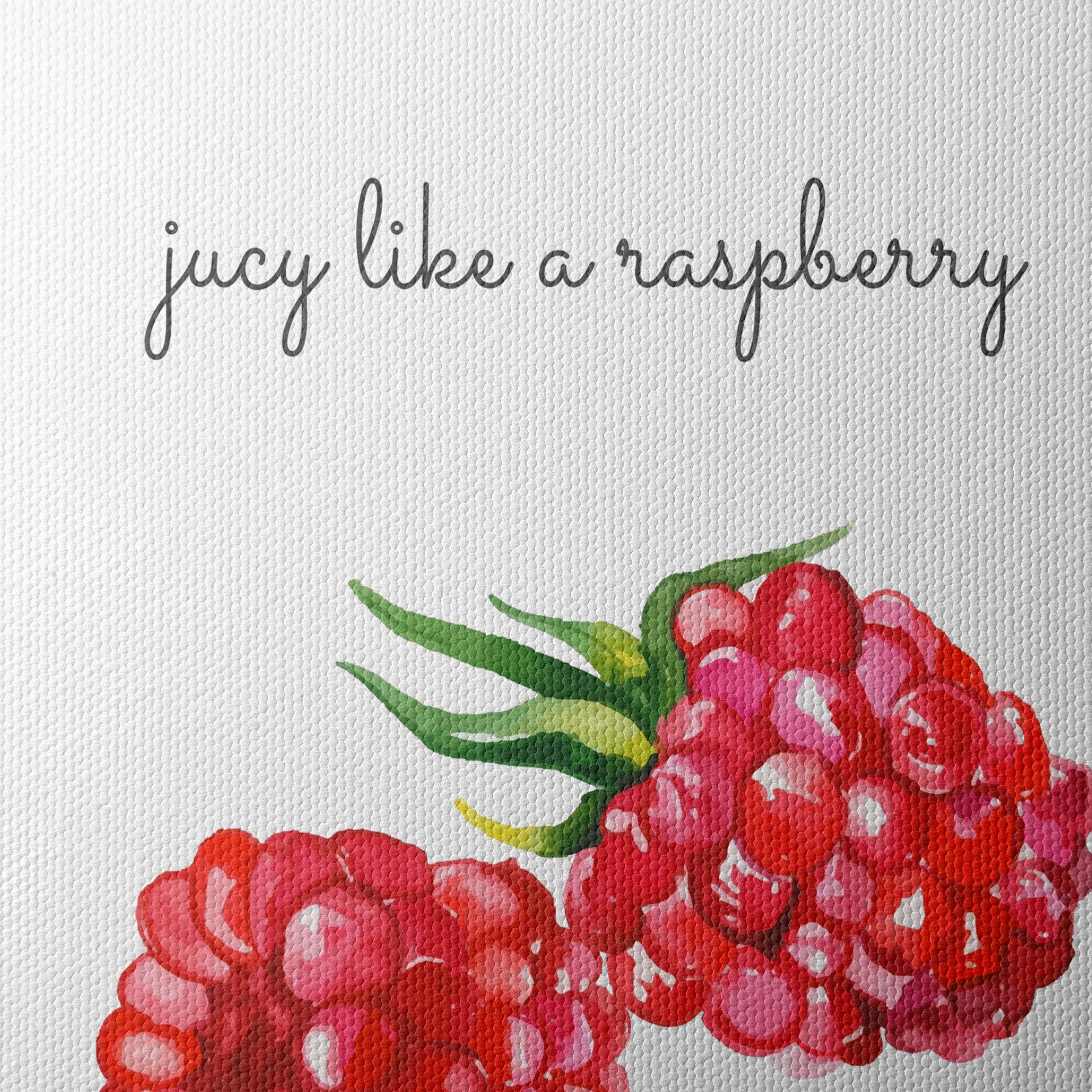 Watercolor Raspberries Art - Image 4