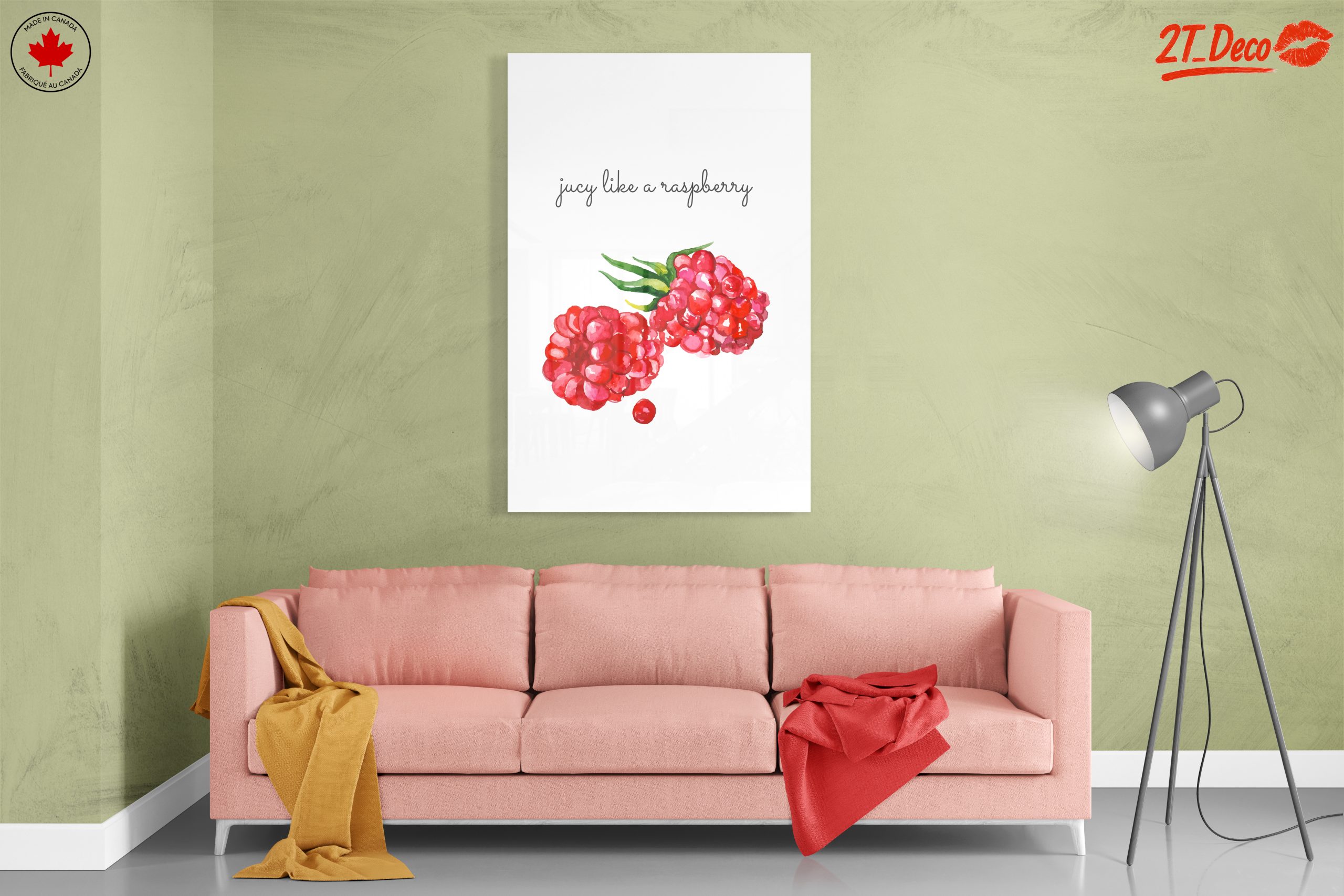 Watercolor Raspberries Art - Image 7