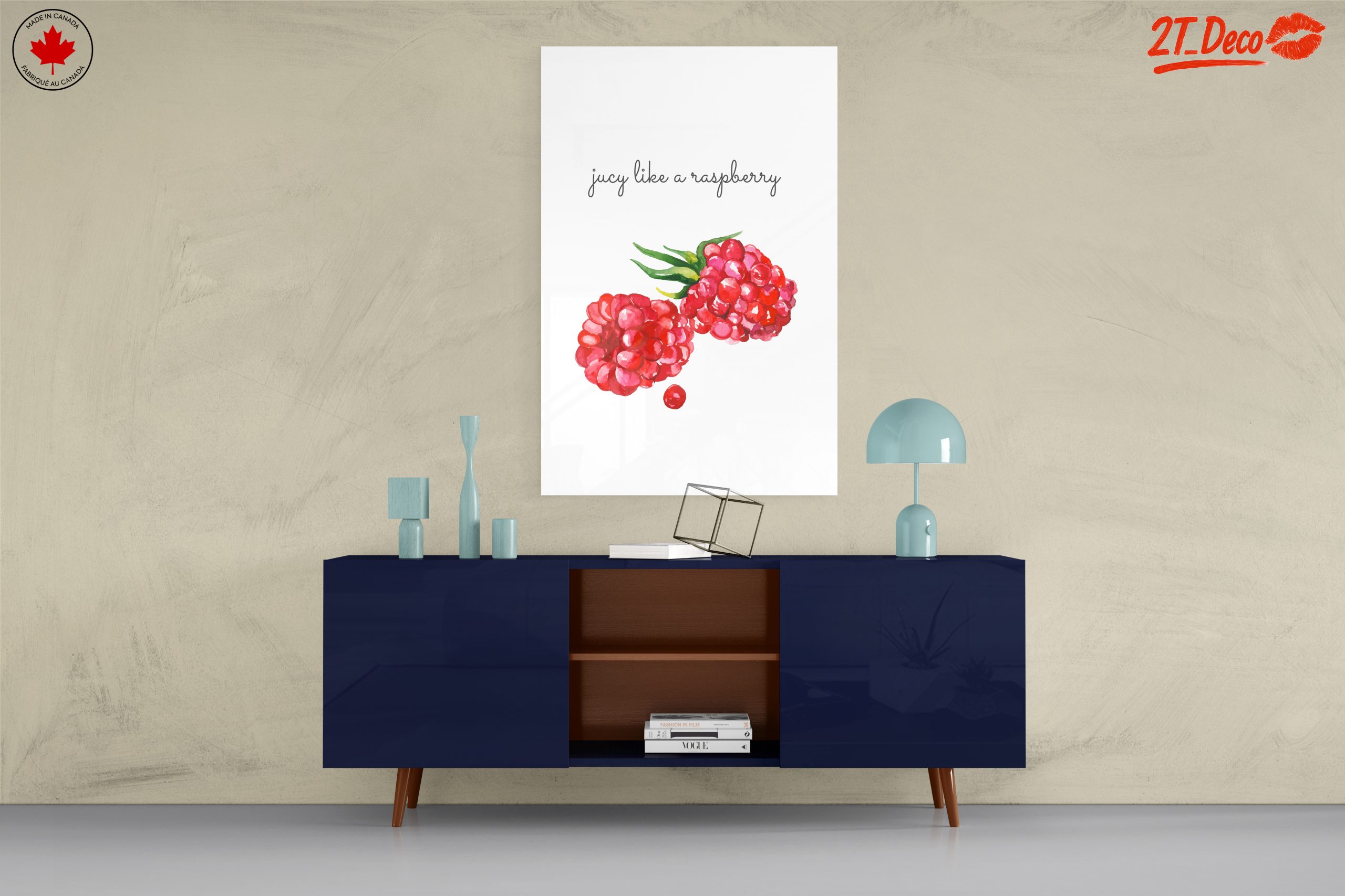 Watercolor Raspberries Art - Image 8