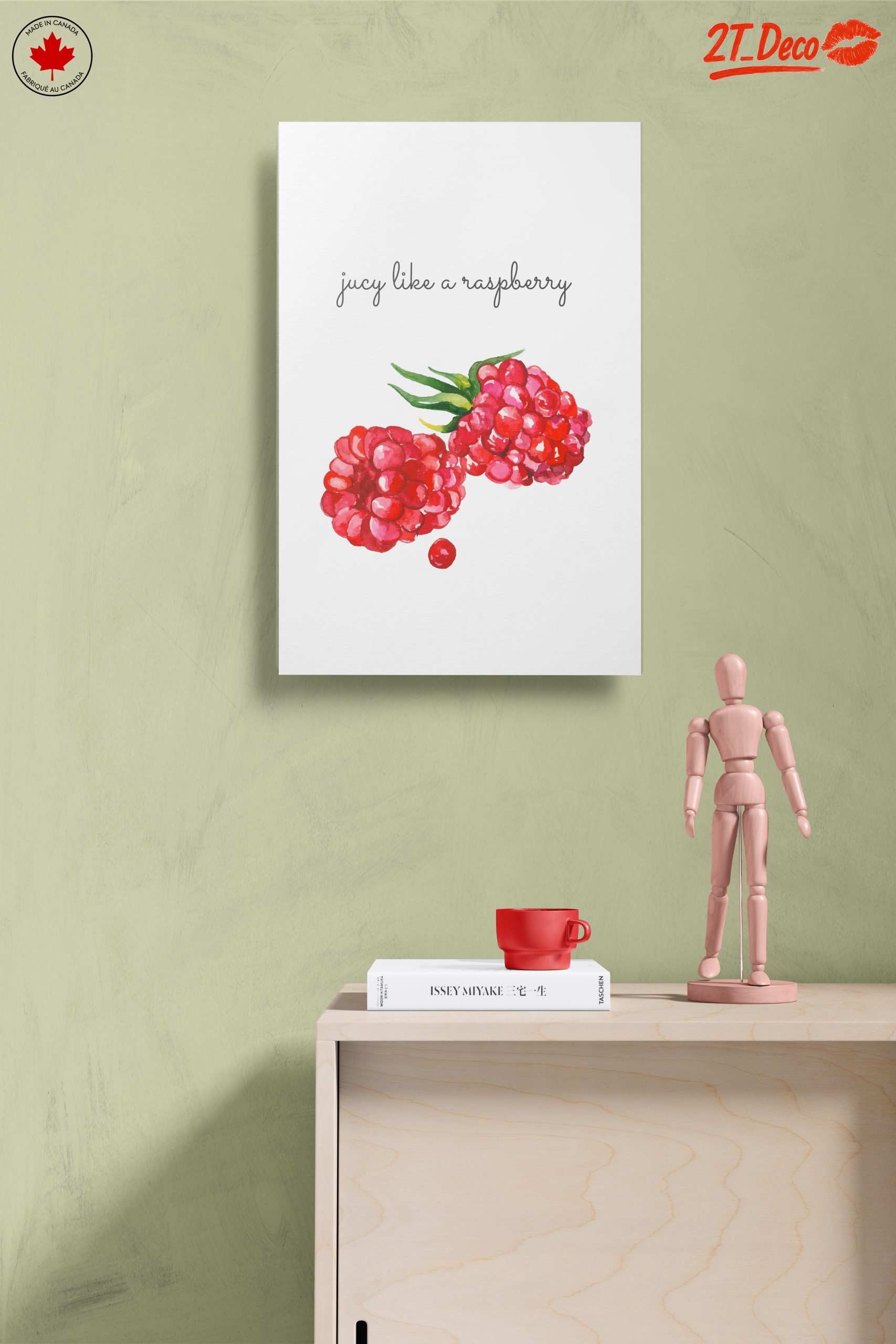 Watercolor Raspberries Art - Image 14