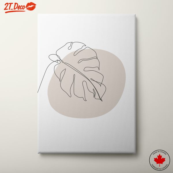 Elegant Minimalist Botanical Leaf Art