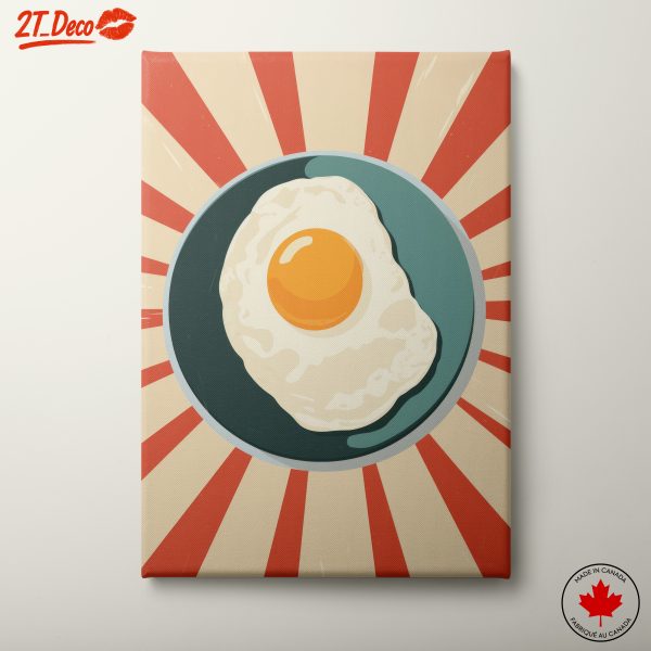 Stylized Egg Plate Artwork