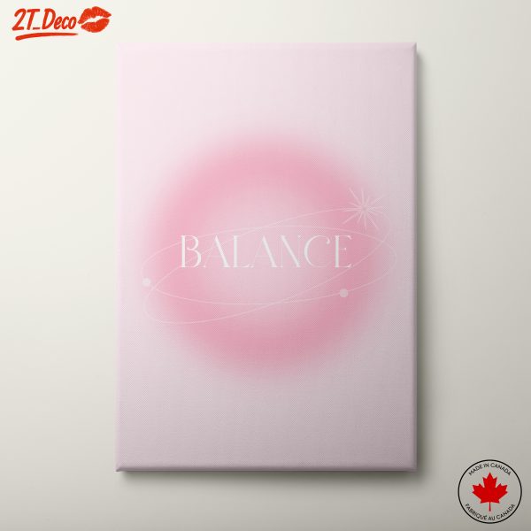 Inspirational Balance Text Art for Uplifting Spaces