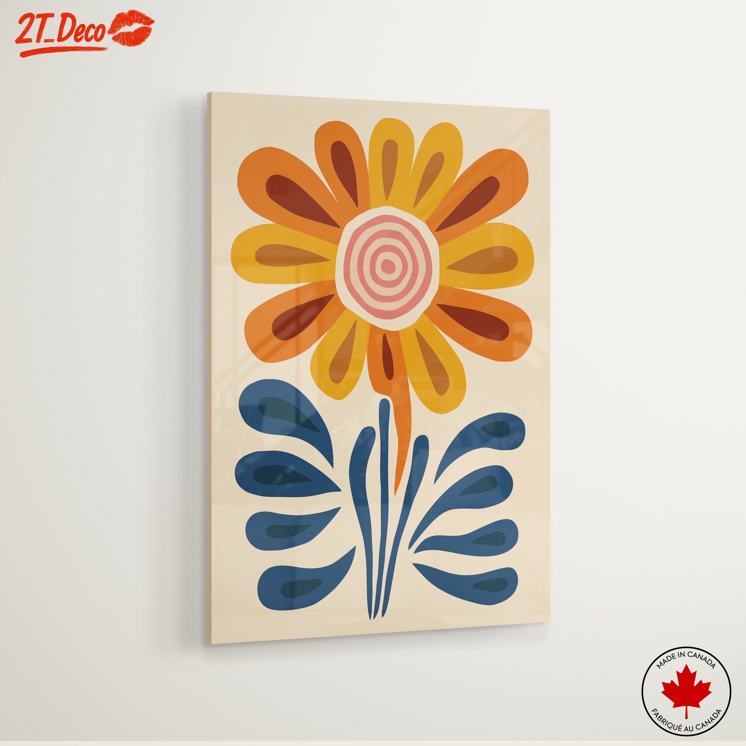 Stylized Botanical Abstract Flower Art 2 - Image 6