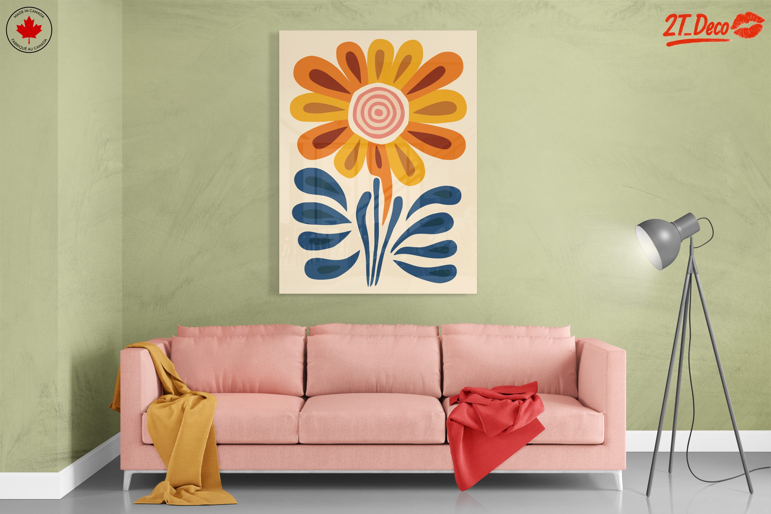 Stylized Botanical Abstract Flower Art 2 - Image 7