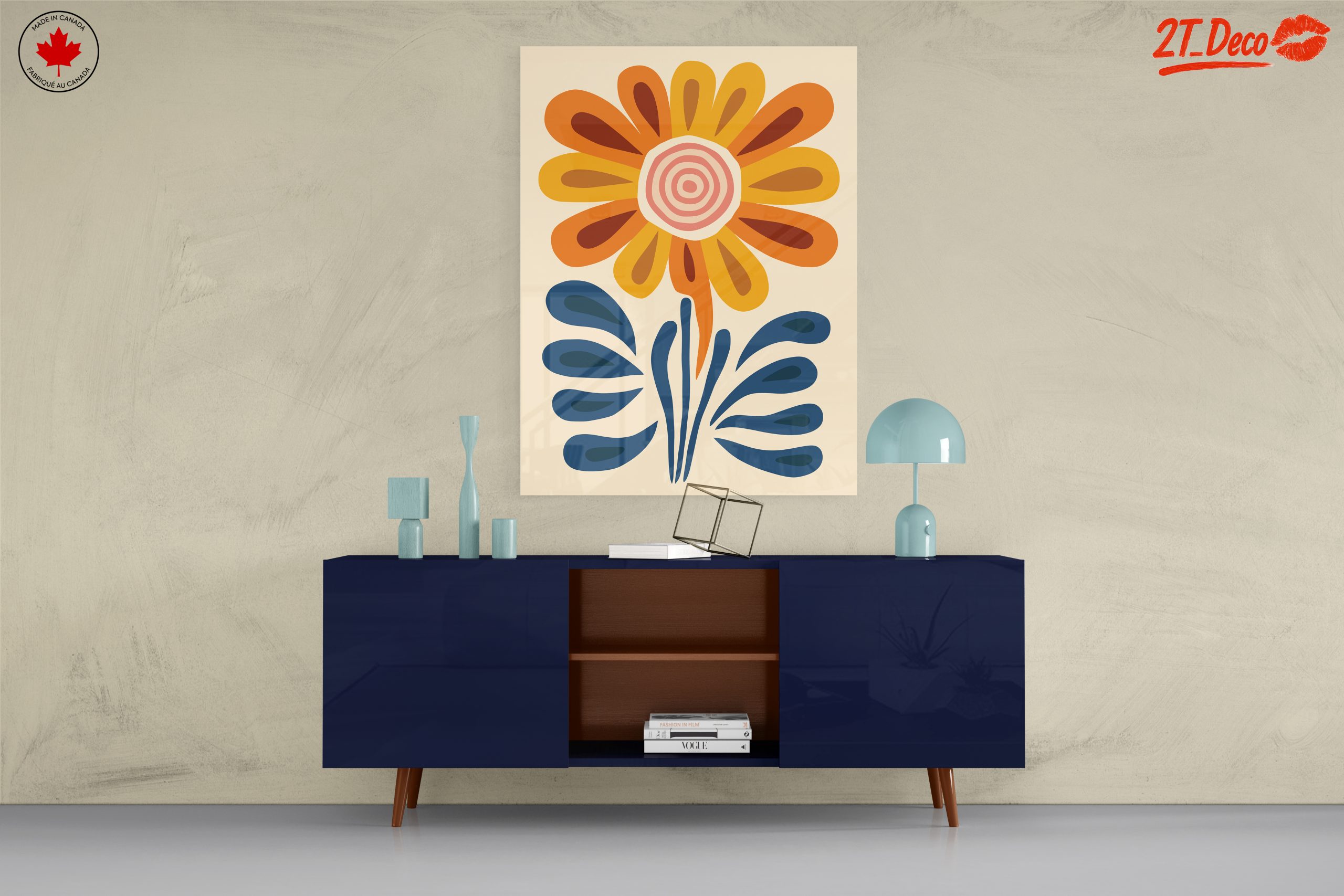 Stylized Botanical Abstract Flower Art 2 - Image 8