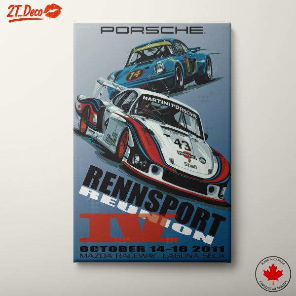 Dynamic Porsche Racing Classic Cars Artwork