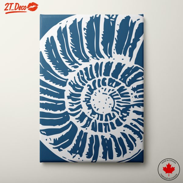 Stylized Marine Spiral Art for Ocean Lovers
